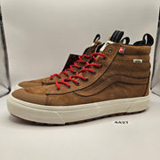 VANS MEN'S 13 SK8-HI MTE CHIPMUNK MARSHMALLOW SUEDE HIGH TOP SNEAKER