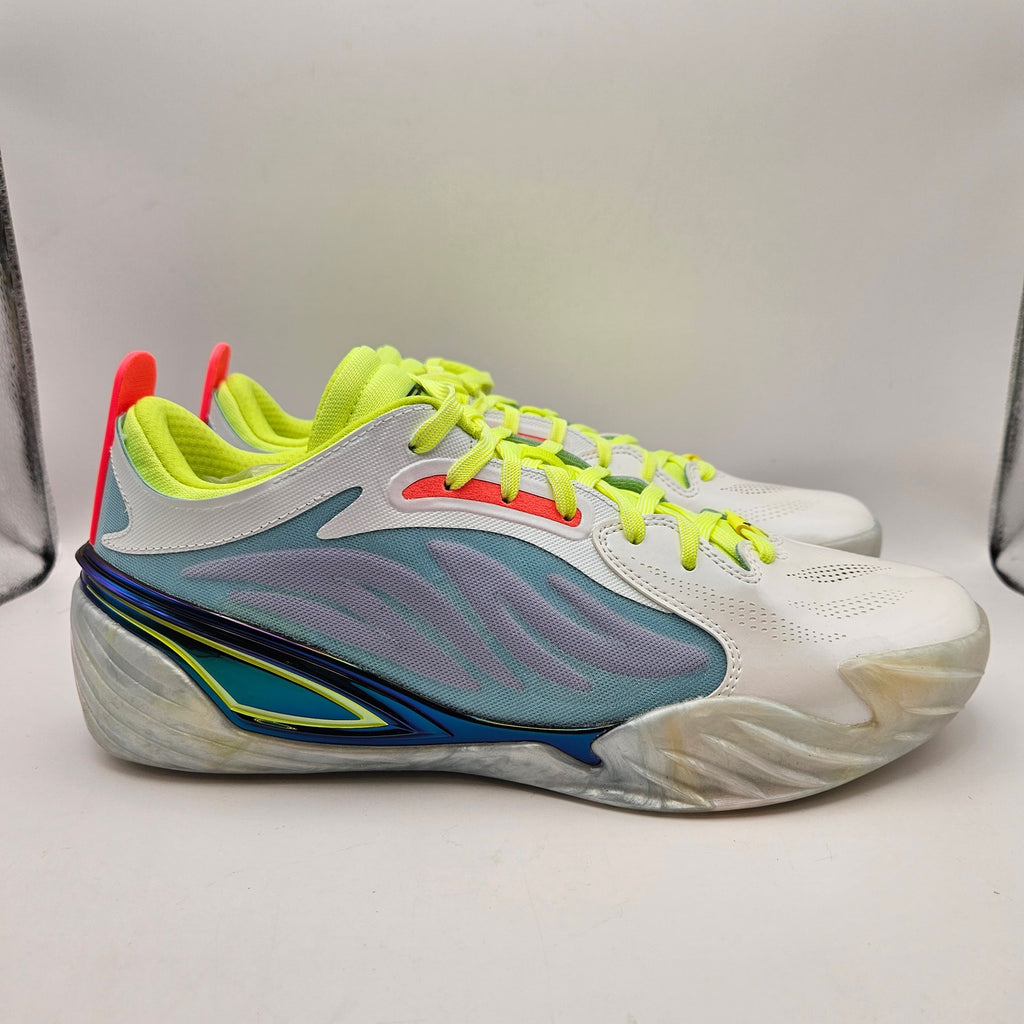PUMA MEN'S 9.5 ALL-PRO NITRO ELITE BASKETBALL WHITE MULTI-COLOR NWOB 311262-01