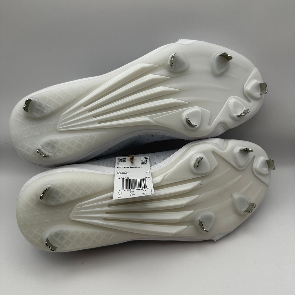 Adidas Womens Size 11 Softball Shoes Adizero Instinct IH3468 White/Blue