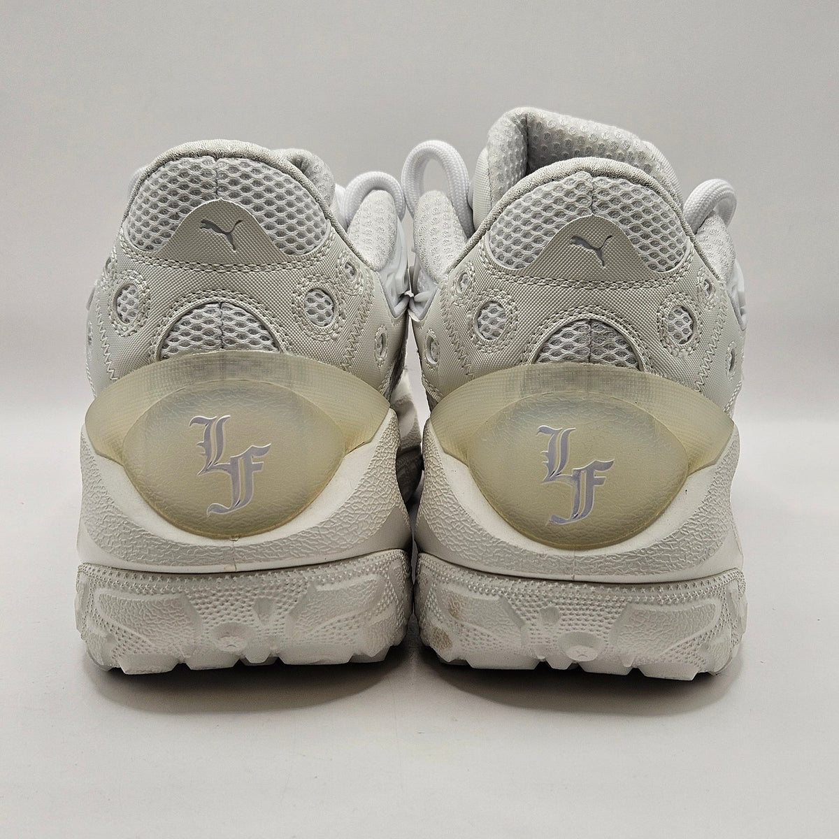 PUMA MEN'S 11 LA FRANCE WHITE GLOW SILVER MIST LOW TOP MESH SNEAKER 312274-02