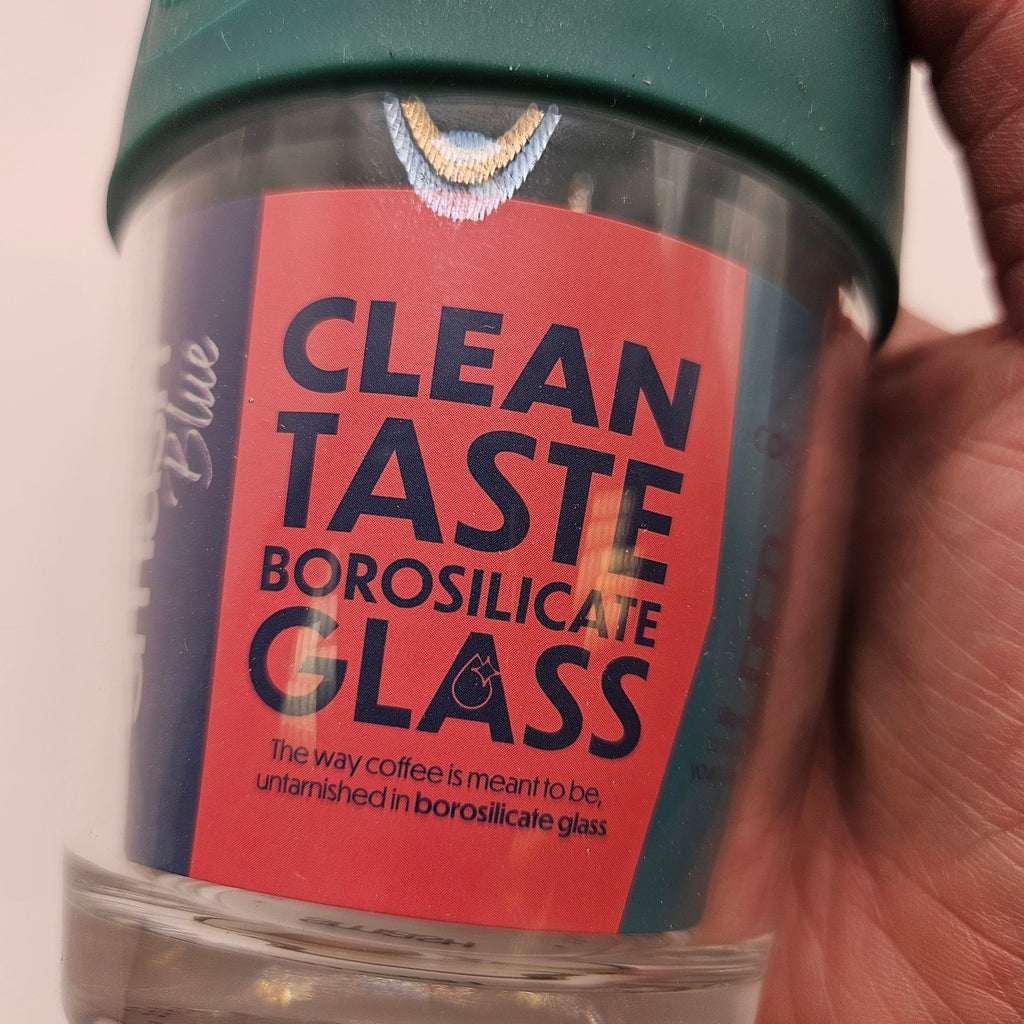 SMASH OG GLASS COFFEE CUP TRITON LID BOROSILICATE GLASS 15oz/450ml NWT