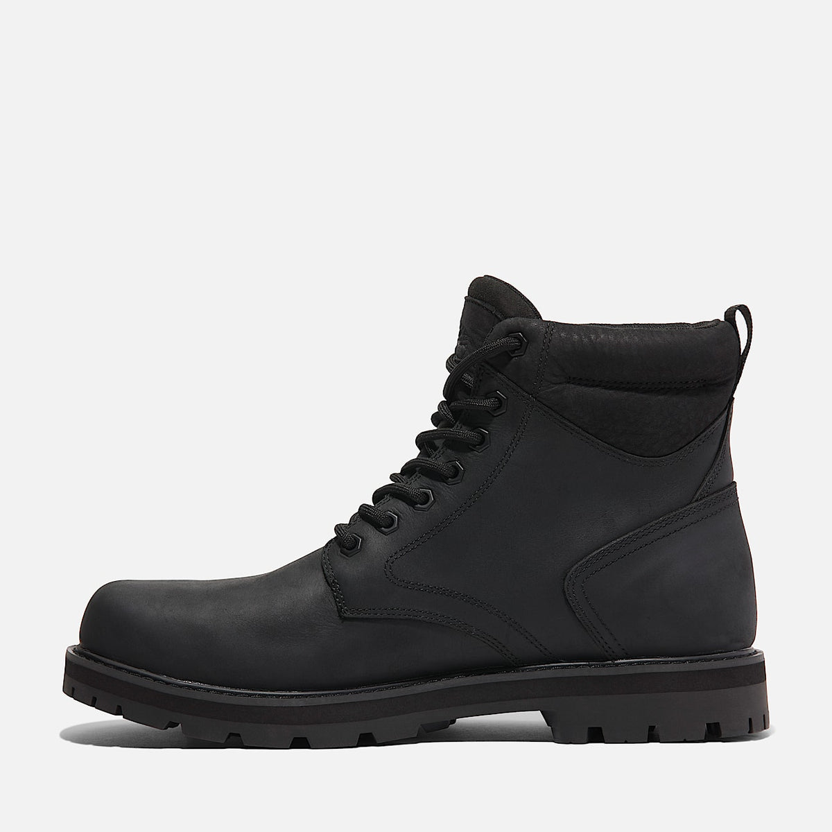 TIMBERLAND MEN'S 9.5 BRITTON ROAD MID LACE UP WATERPROOF FULL GRAIN BOOT BLK NIB