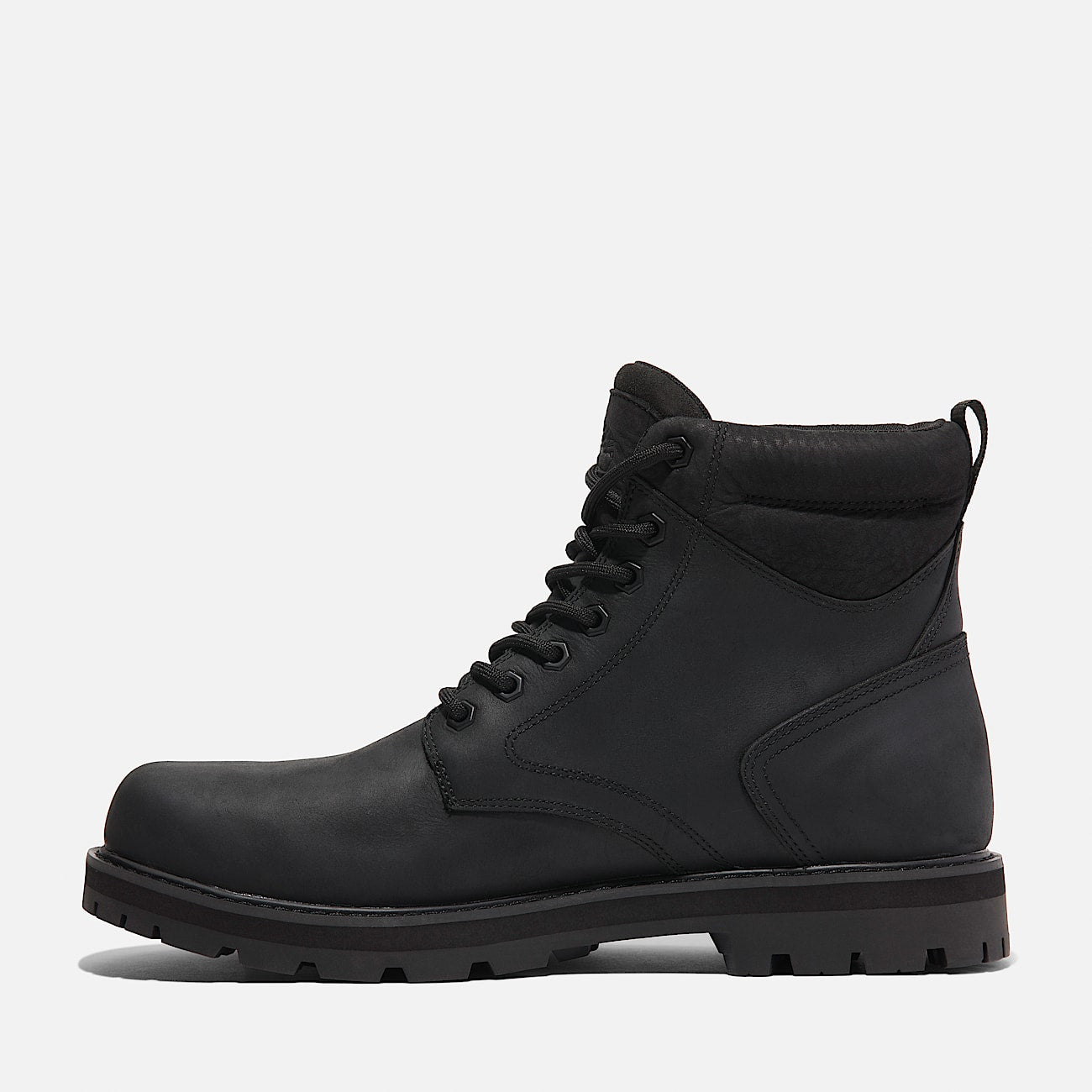 TIMBERLAND MEN'S 9.5 BRITTON ROAD MID LACE UP WATERPROOF FULL GRAIN BOOT BLK NIB