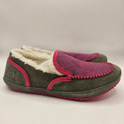 SOREL WOMEN'S 8 TREMBLANT II MOCASSIN SLIPPERS STONE GREEN CACTUS PINK NIB