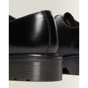 DR MARTENS WOMEN'S 7 ANALINE 40717001 1461 ST BROGUE BLACK LOW STEEL TOE RARE