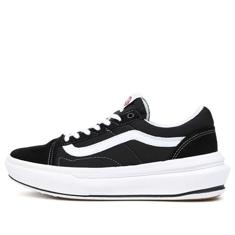 VANS MEN'S 10 OLD SKOOL OVERT COMFYCUSH BLACK WHITE NIB NB0A7Q5EBA2