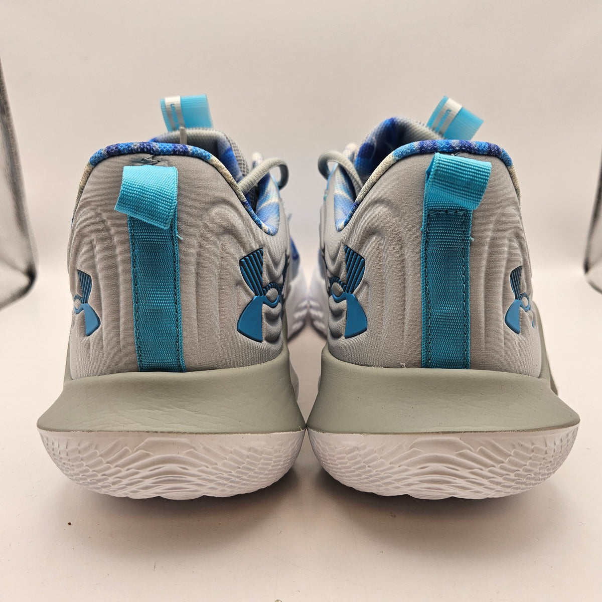 UNDER ARMOUR MEN'S 13 FLOW FUTR X 2 BLUE GRAY BASKETBALL SHOES NWOB 3027166-100