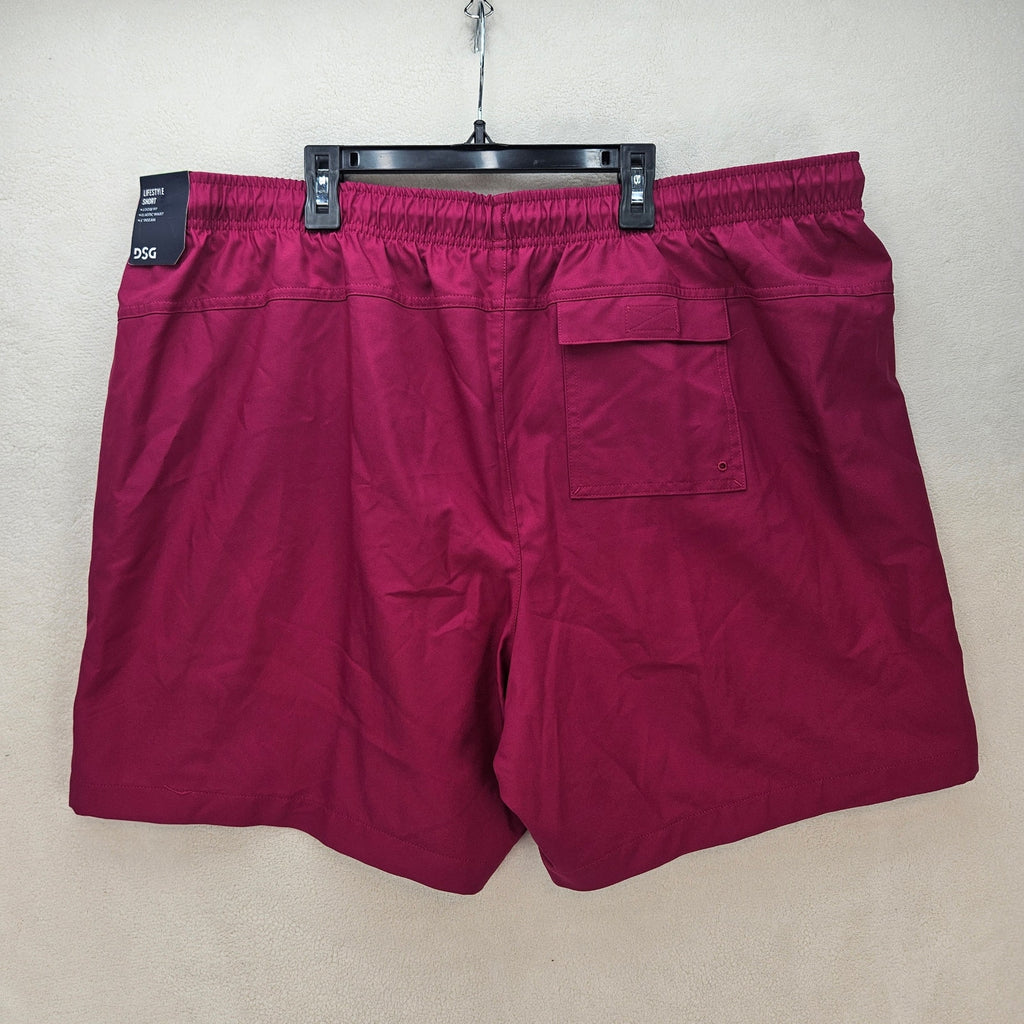 DSG MEN'S XXL 6" LIFESTYLE  SHORT WILD BERRY NWT