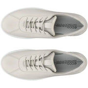 ECCO WOMEN'S 41 TRAVEL WITH LACE UP GRAVEL GREY WHITE SNEAKER NIB