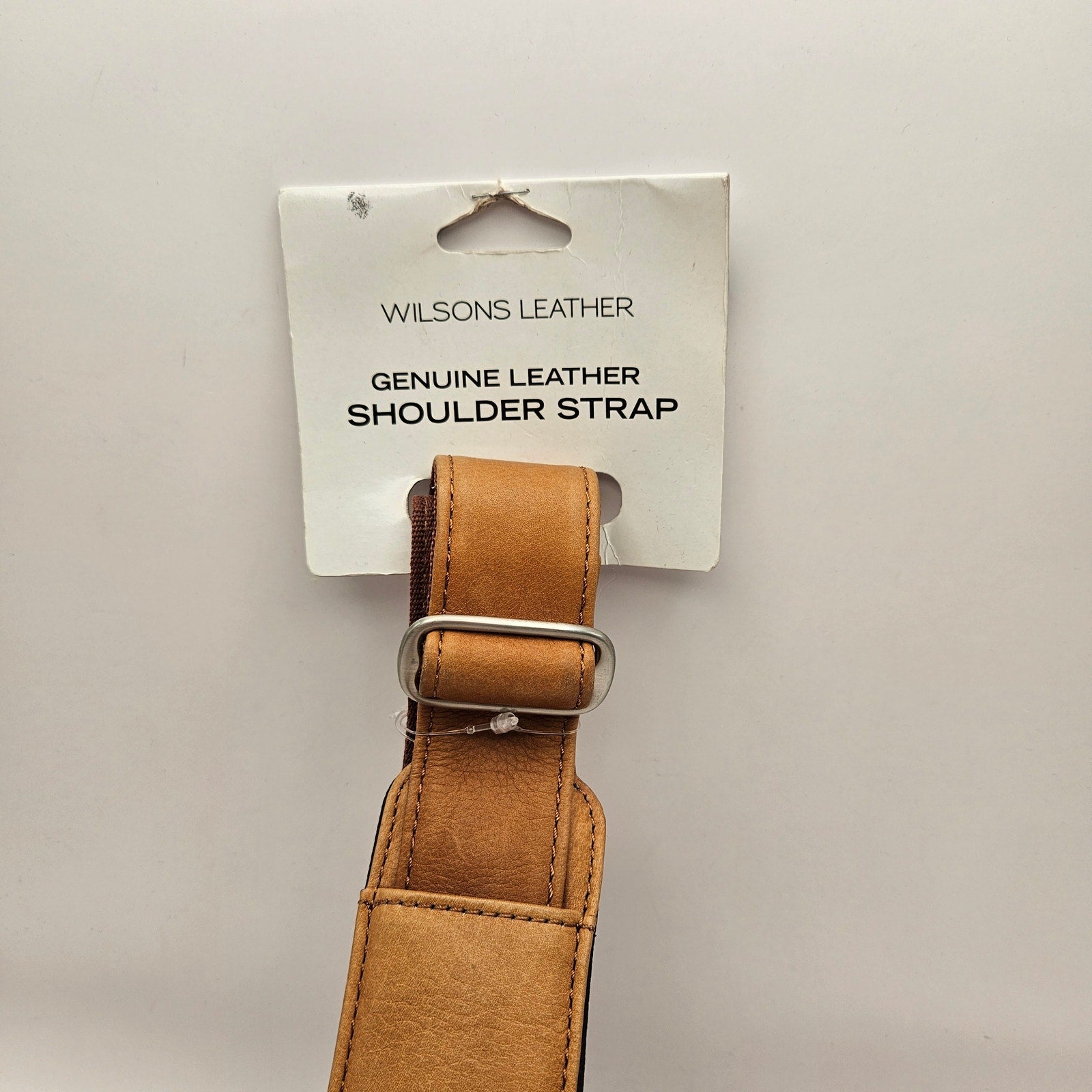 WILSONS LEATHER GENUINE LEATHER SHOULDER STRAP TAN ADJUSTABLE REPLACEMENT STRAP