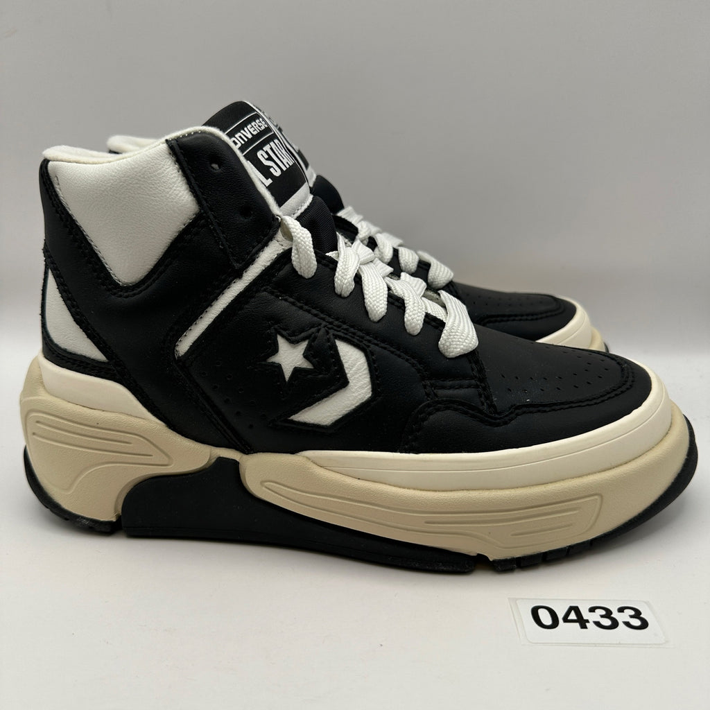 CONVERSE Men's 3.5 Women's 5 Weapon CX Mid Black Vintage White 171556C