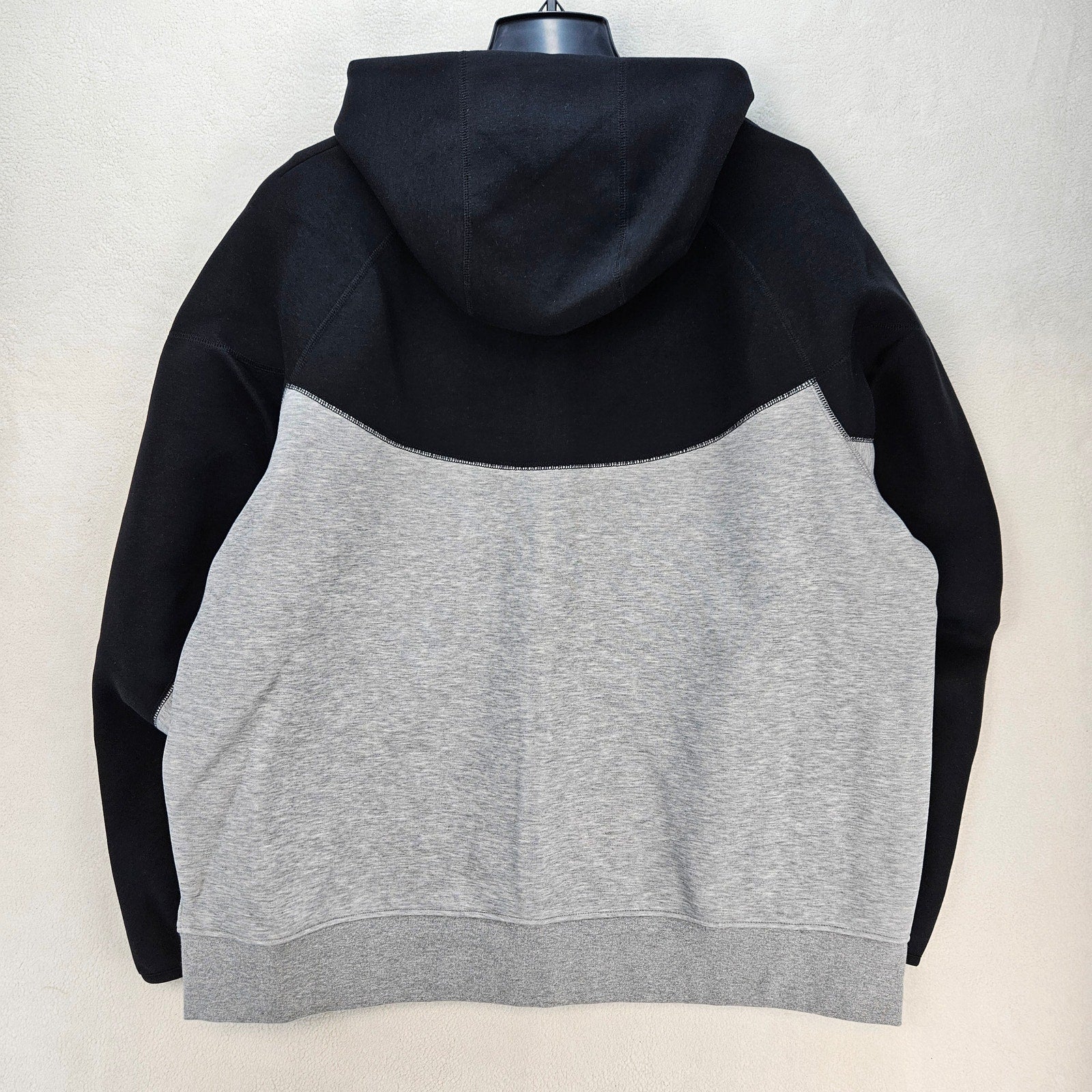 NIKE MEN'S XXL TECH FLEECE FULL ZIP HOODIE JACKET BLACK GRAY FB7921-064 NWT