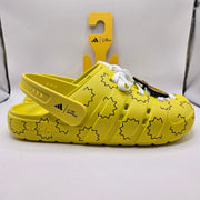 ADIDAS MEN'S 10 THE SIMPSONS ADILETTE CLOG YELLOW BLACK SANDAL HQ2580