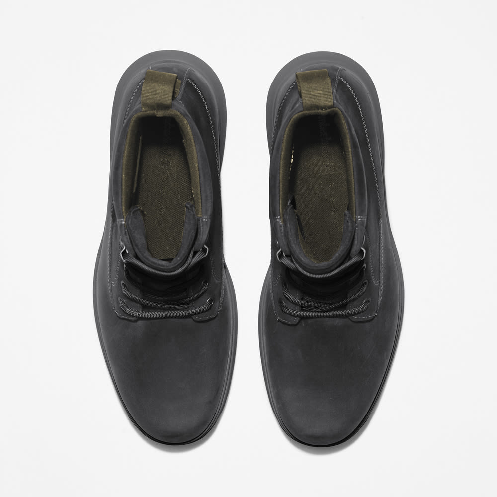 TIMBERLAND MEN'S 13 ATWELLS AVE ANKLE BOOT JET BLACK NUBUCK NIB
