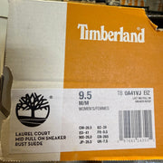 TIMBERLAND WOMEN'S 9.5 LAUREL COURT MID PULL ON SNEAKER RUST SUEDE NIB