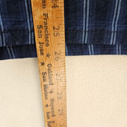 LEVI'S MEN'S 44 LOOSE FIT 469 DENIM SHORTS 12 INCH LIGHTSABER PLAID BLUE NWT