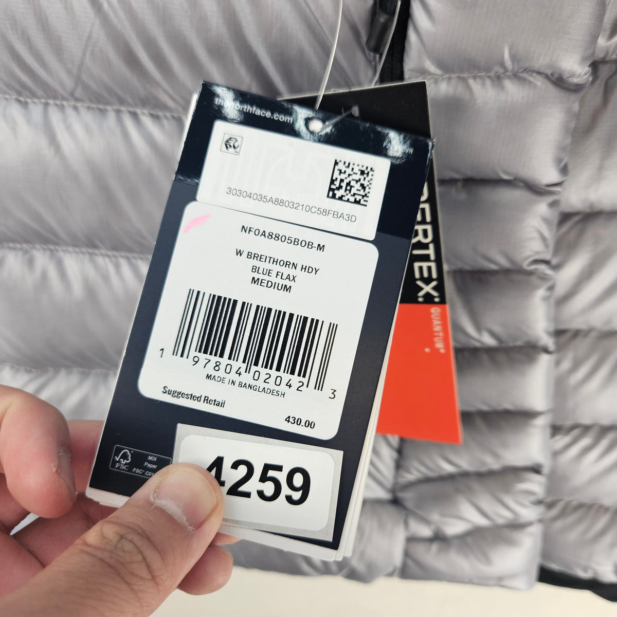 THE NORTH FACE WOMEN'S MEDIUM SUMMIT BREITHORN HOODIE DOWN JACKET LT NF0A8805BOB