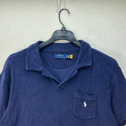 POLO RALPH LAUREN Men's XLT Navy Pocket Polo Terry Toweling