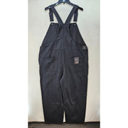VANS WOMEN'S XXL BLACK OVERALL SIRELLE BLACK COTTON RELAXED FIT