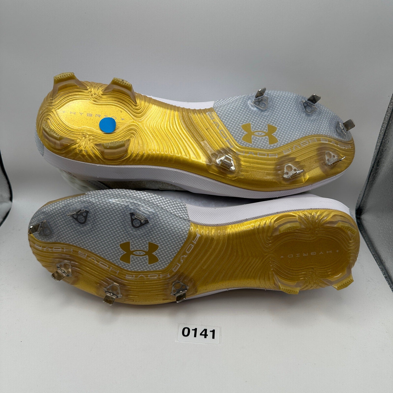 UNDER ARMOUR Men's 15 Harper 8 Low GT White Metallic Gold