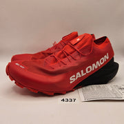 SALOMON WOMEN'S 7.5 S/LAB PULSAR 3 FIERY RED TRAIL RUNNING SHOES L47386700