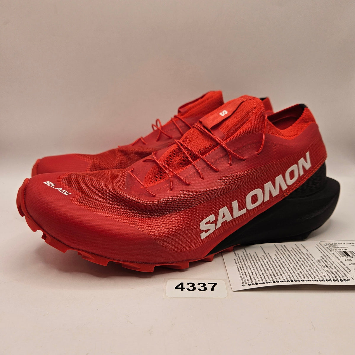 SALOMON WOMEN'S 7.5 S/LAB PULSAR 3 FIERY RED TRAIL RUNNING SHOES L47386700