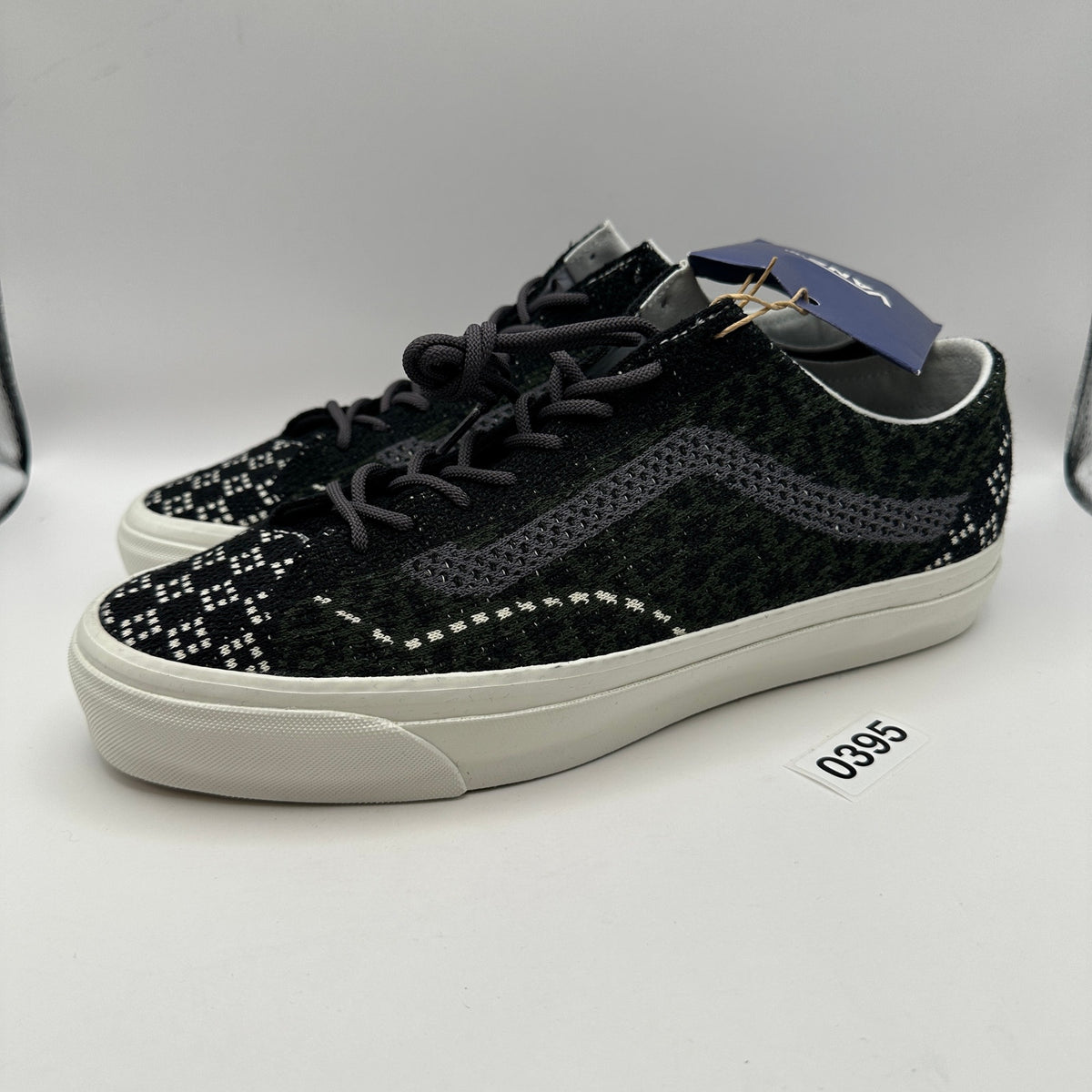 VANS Men's 11.5 PREMIUM Old Skool 36 Engineered Knit Black/Green/White