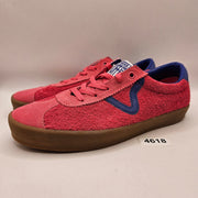 VANS WOMEN'S 9.5 SPORT PINK BLUE SUEDE GUM SOLD LOW TOP SKATE SNEAKER