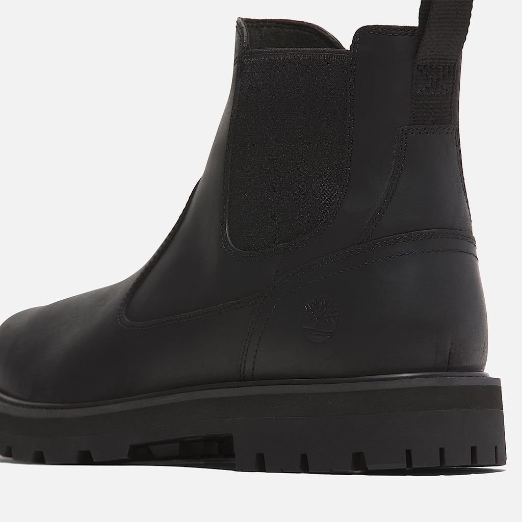TIMBERLAND MEN'S 7 BRITTON ROAD MID CHELSEA BOOT BLACK FULL GRAIN NIB