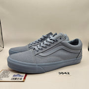 VANS MEN'S 9.5 OLD SKOOL PASTEL MONO DUSTY BLUE LOW TOP SNEAKER NWOB