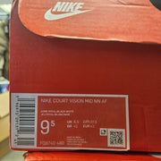 NIKE MEN'S 9.5 MID TOP SNEAKERS COURT VISION NEXT NATURE GAME FQ8740 480 NIB
