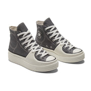 CONVERSE MEN'S 10 CHUCK TAYLOR CONSTRUCT HIGH TOP SNEAKER CYBER GREY A05116C