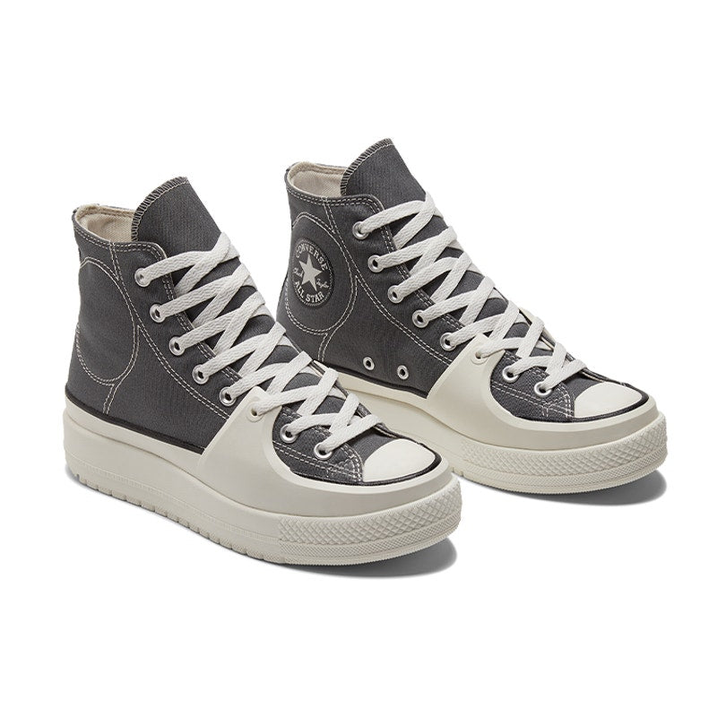 CONVERSE MEN'S 10 CHUCK TAYLOR CONSTRUCT HIGH TOP SNEAKER CYBER GREY A05116C