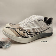 SAUCONY MEN'S 12 TERMINAL WHITE CARBON TRACK SPIKES S29101-10
