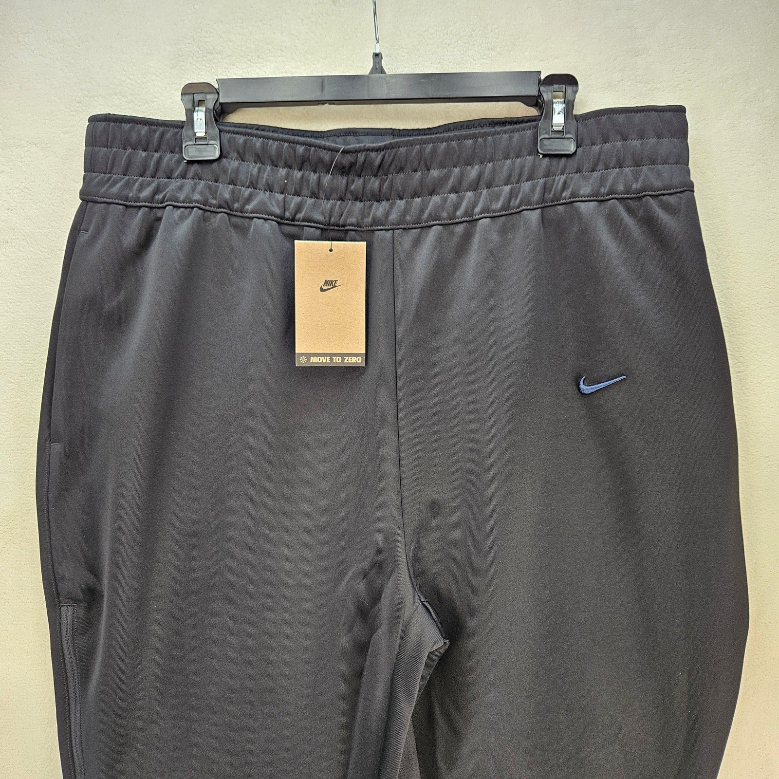 NIKE WOMEN'S XL SPORTSWEAR MID RISE FLARE ZIP PANTS BLACK FN1889-010 NWT