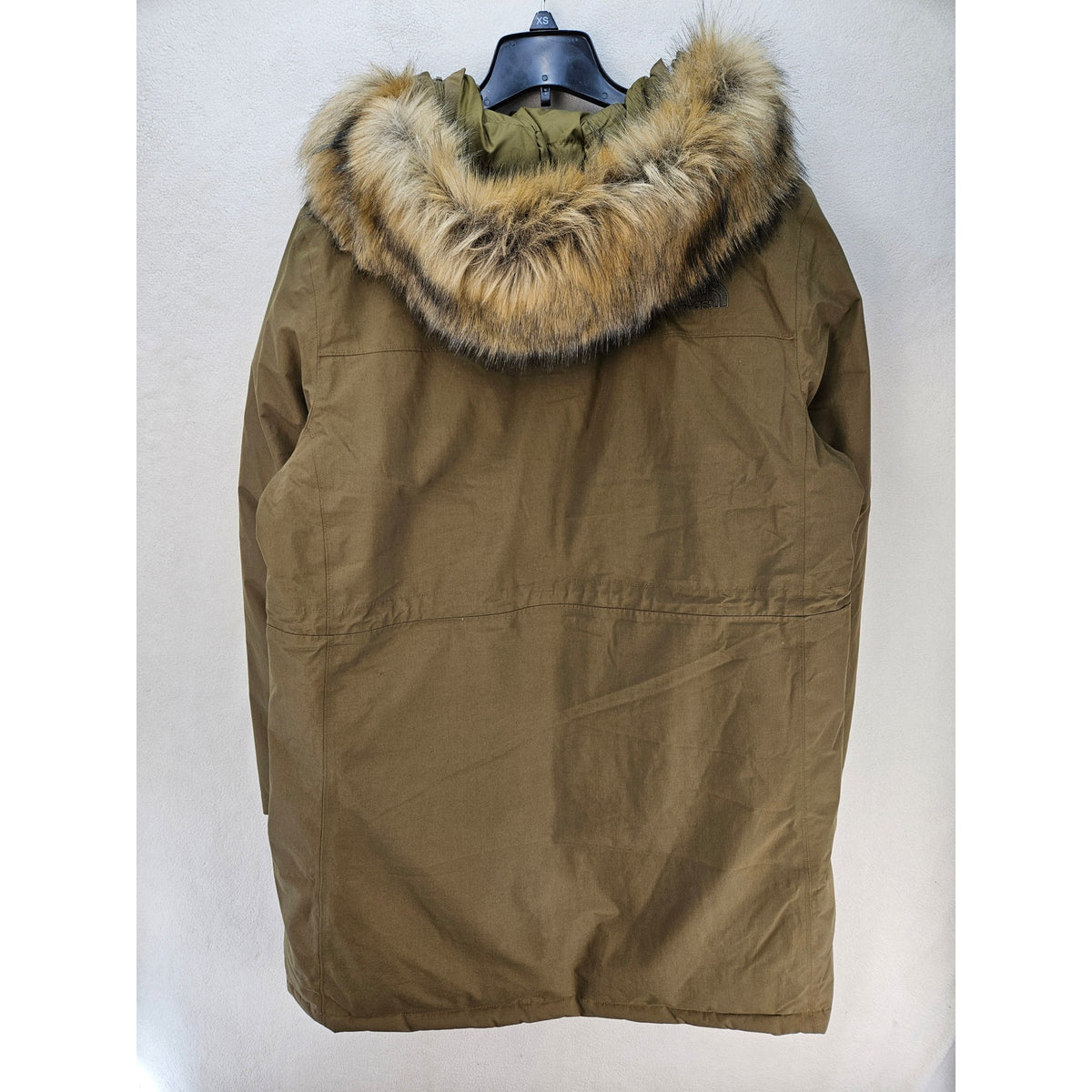THE NORTH FACE WOMEN'S XXL MILITARY OLIVE GREEN ARCTIC PARKA II DOWN FUR