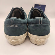 VANS MEN'S 7.5 PREMIUM OLD SKOOL LOW TOP SKATEBOARD SHOES BLUE VN000D9RBLU
