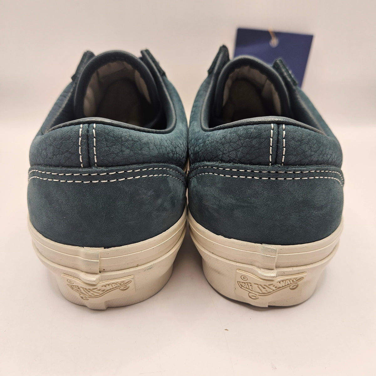 VANS MEN'S 7.5 PREMIUM OLD SKOOL LOW TOP SKATEBOARD SHOES BLUE VN000D9RBLU