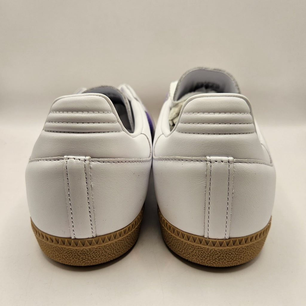 ADIDAS ORIGINALS WOMEN'S 9.5 SAMBA OG WHITE PURPLE RUSH NWOB IH9058