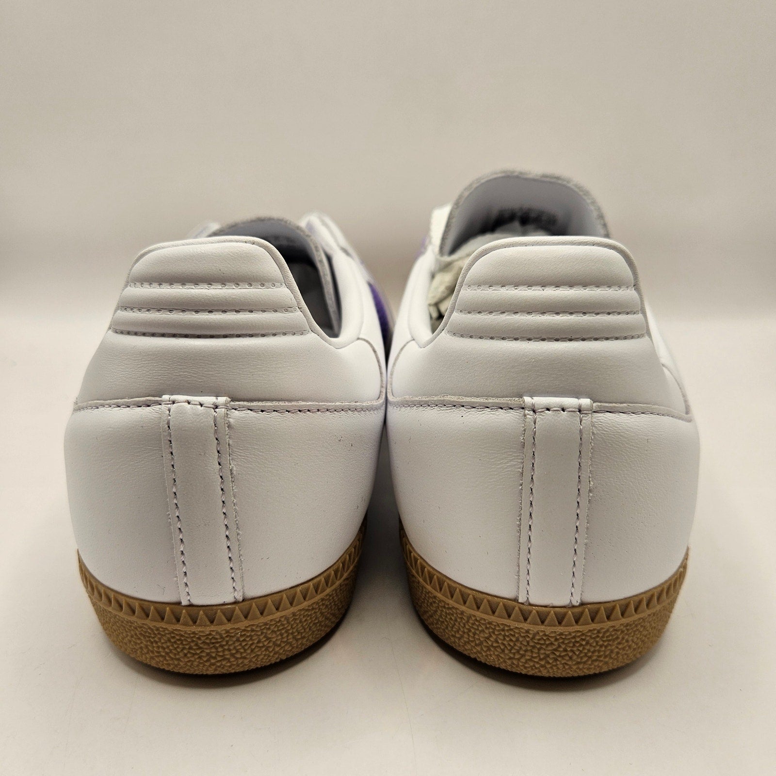 ADIDAS ORIGINALS WOMEN'S 9.5 SAMBA OG WHITE PURPLE RUSH NWOB IH9058