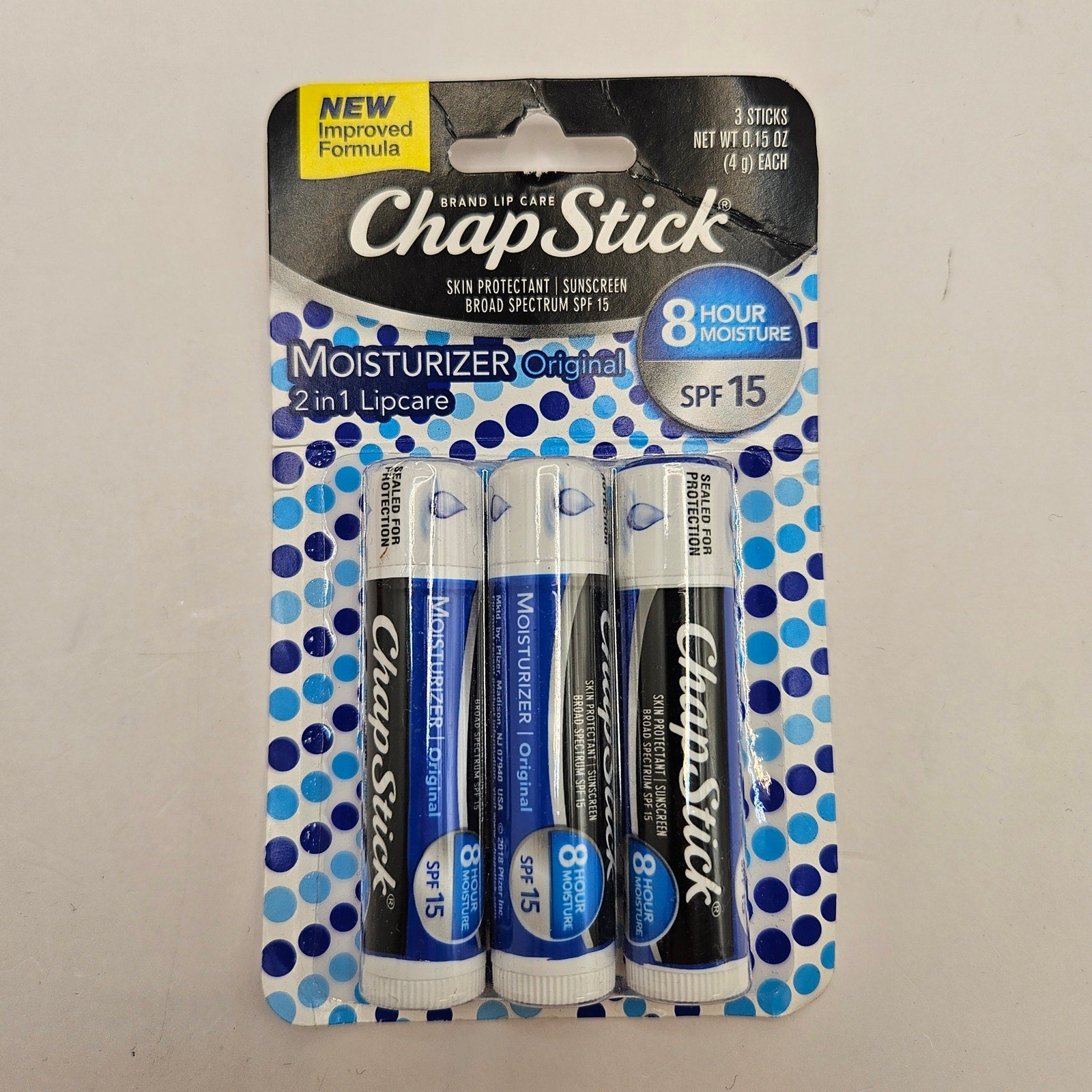 LOT OF 15 CHAPSTICK VARIETY MIX LIP BALM 0.15oz NEW SEALED IN PACKAGING