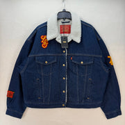 LEVI'S LIMITED ED WOMEN'S 2XL YEAR OF THE RABBIT 90S TRUCKER SHERPA JACKET