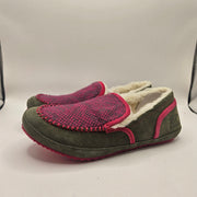 SOREL WOMEN'S 7 TREMBLANT II MOCASSIN SLIPPERS STONE GREEN CACTUS PINK NIB