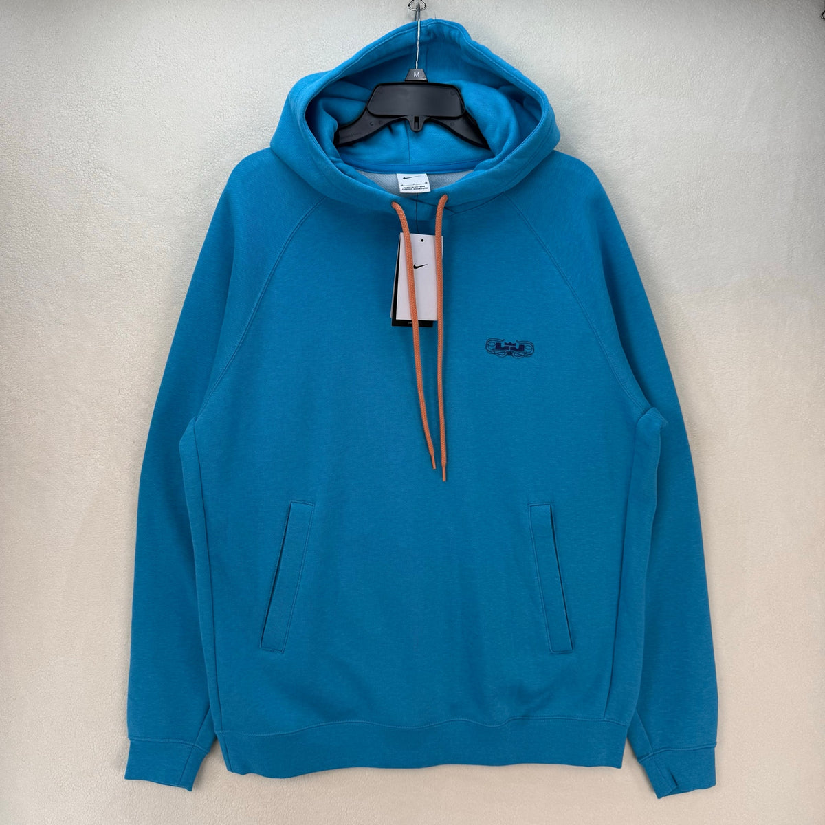 NIKE x LEBRON JAMES MEDIUM HOODIE 20 YEAR CAREER BASKETBALL LION BLUE DQ6129-446