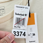 TIMBERLAND MEN'S XXL MADE FOR WORKING HANDS LONG SLEEVE GRAPHIC TSHIRT NWT CREAM
