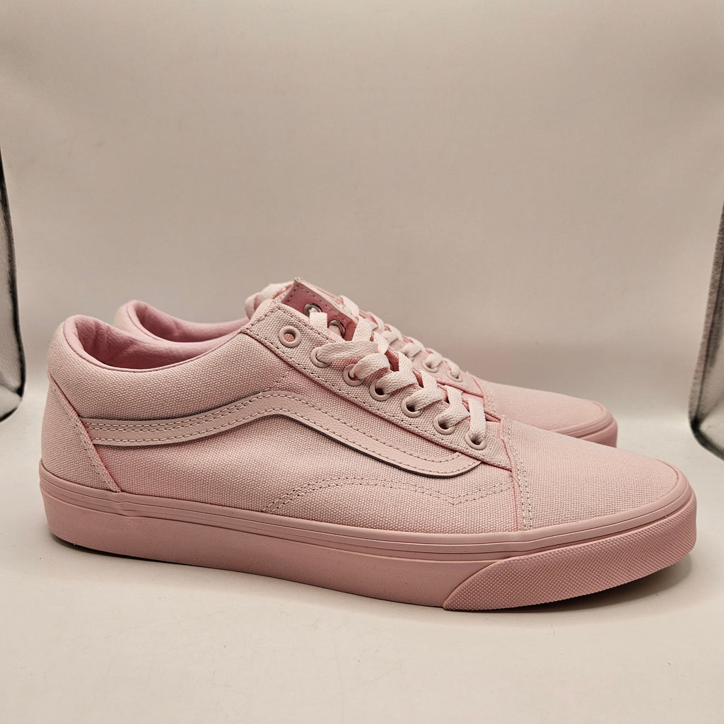 VANS MEN'S 10.5 OLD SKOOL PASTEL MONO PINK LOW TOP SNEAKER NWOB