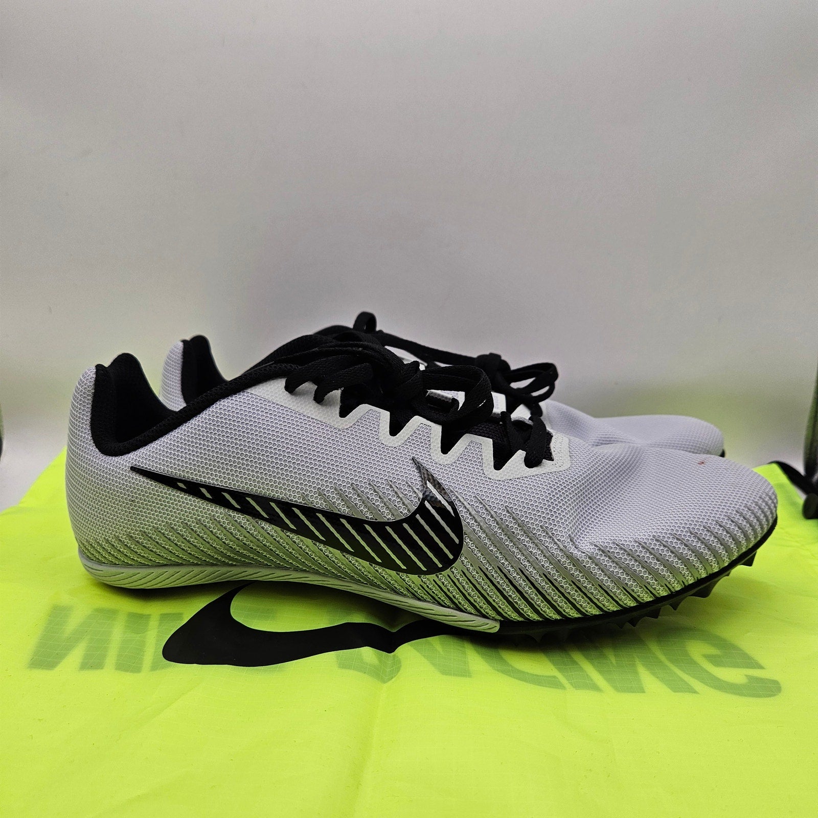 NIKE MEN'S 11.5 ZOOM RIVAL S 9 TRACK & FIELD SPRINT SPIKES GRY BLK AH1020-005