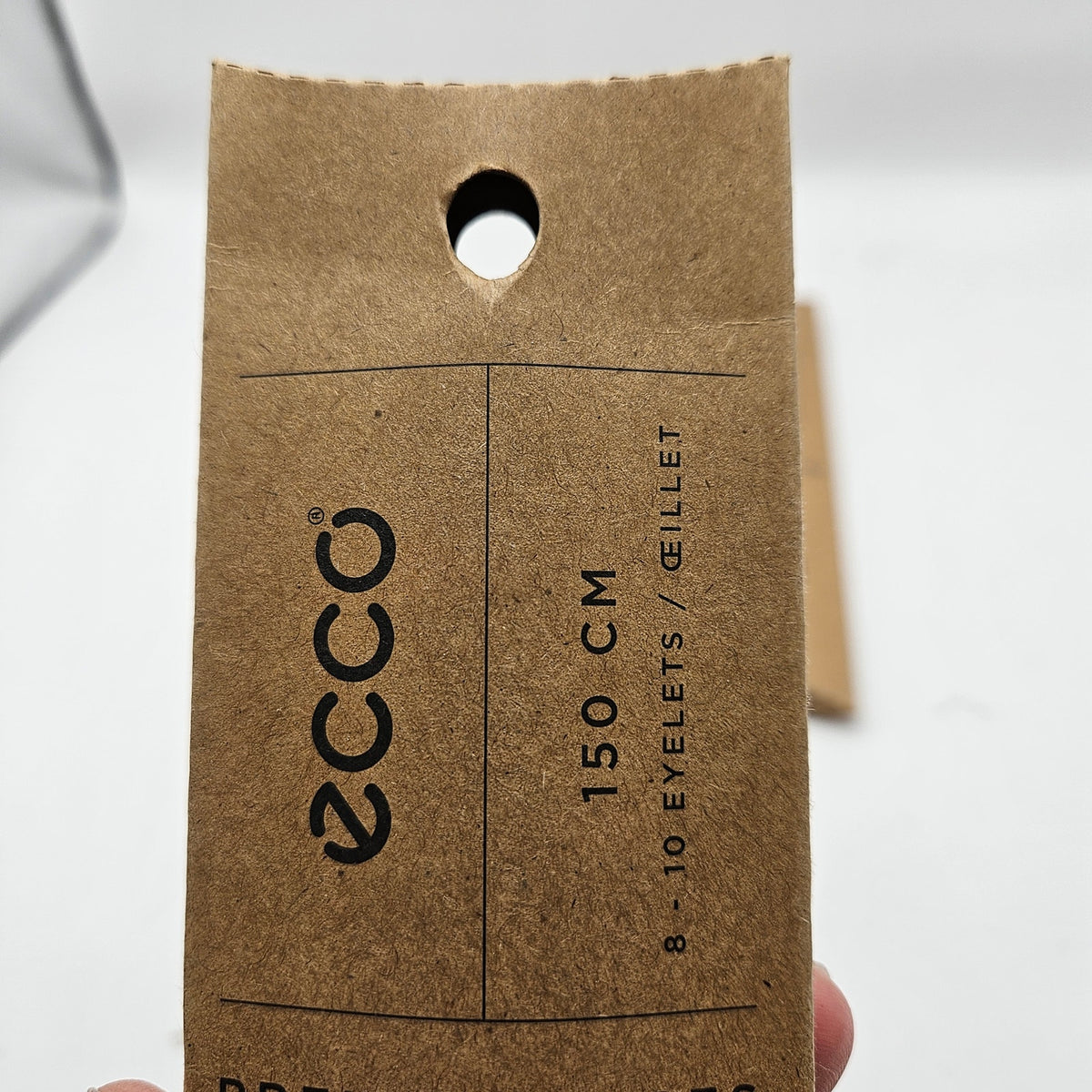 LOT OF 2 - ECCO PREMIUM LACES 150CM OFF COFFEE ROUND  1X2 PAIR