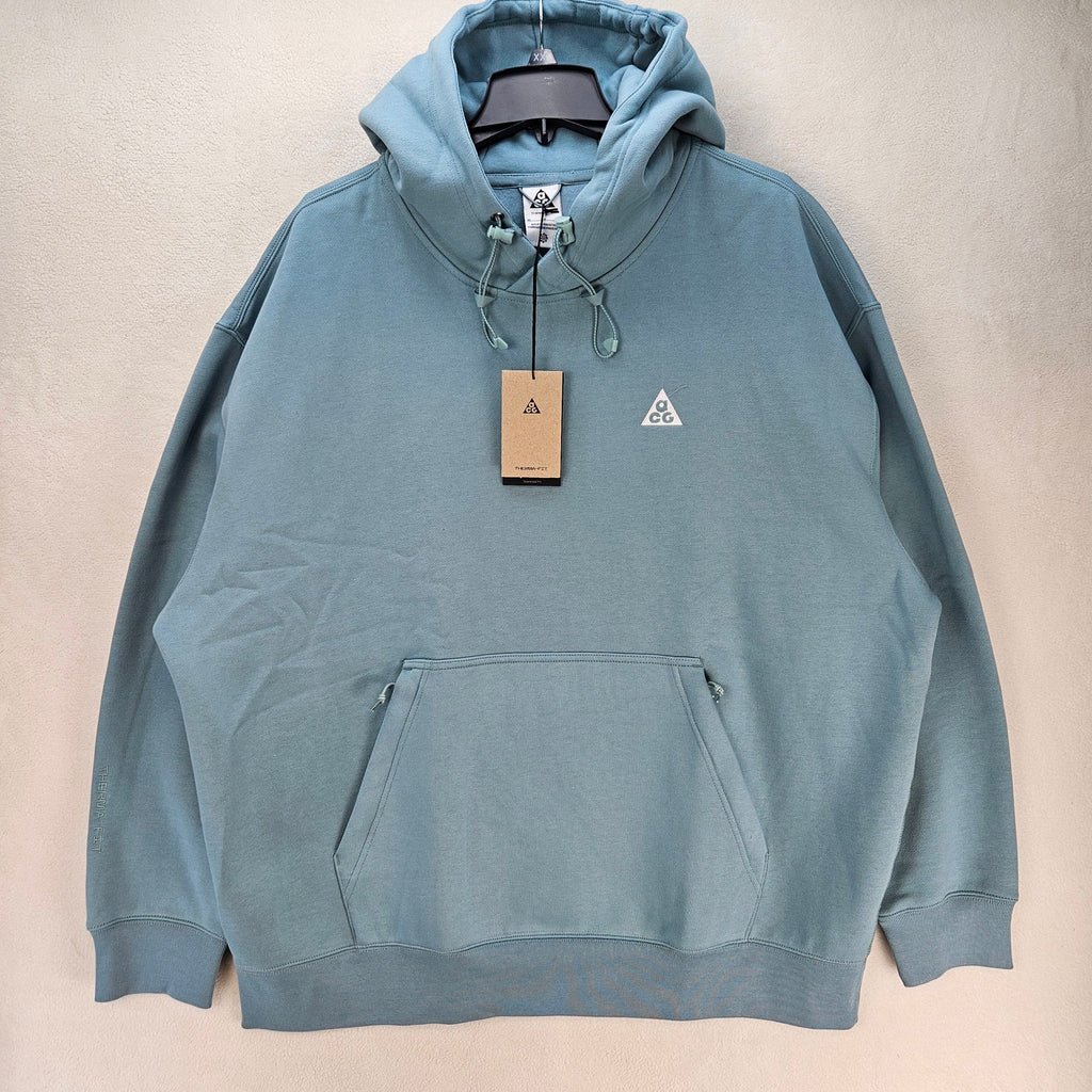 NIKE ACG MEN XL THERMA HOODIE PULLOVER CANNON CLAY GREEN TUFF FLEECE DZ3392-017