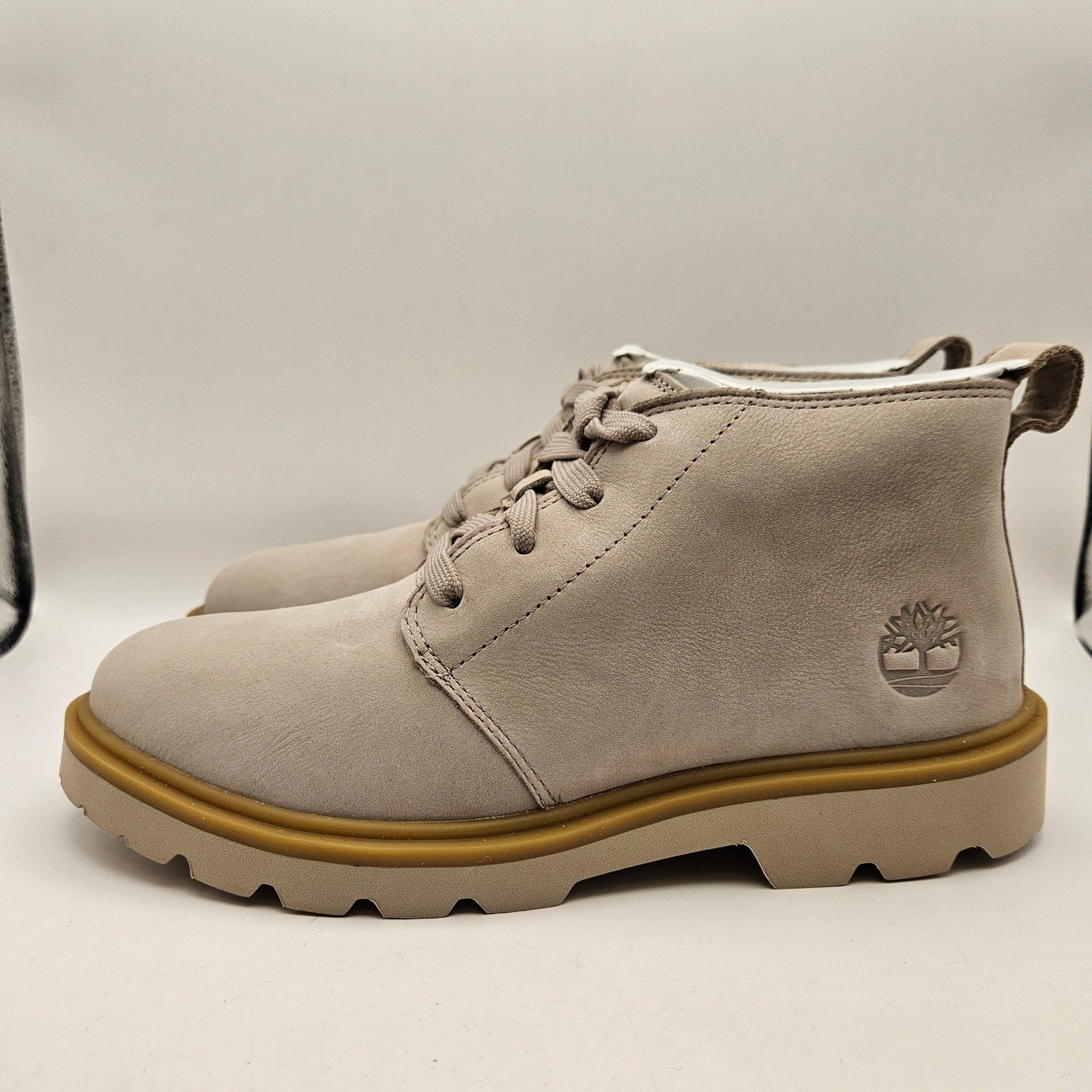 TIMBERLAND WOMEN'S 8 ROWAN WAY MID WARM LINED CHUKKA BOOT LT TAUPE NUBUCK NIB